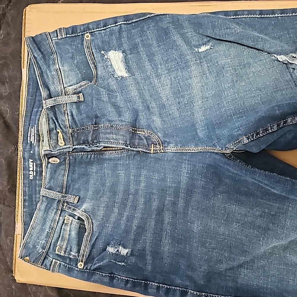 Women's Old Navy extra high rise Rockstar super skinny jeans, size 6
